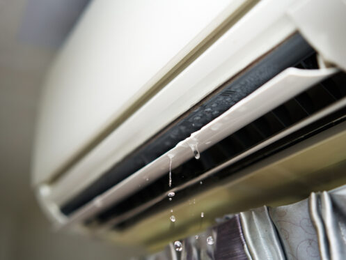 mini split ac dripping water